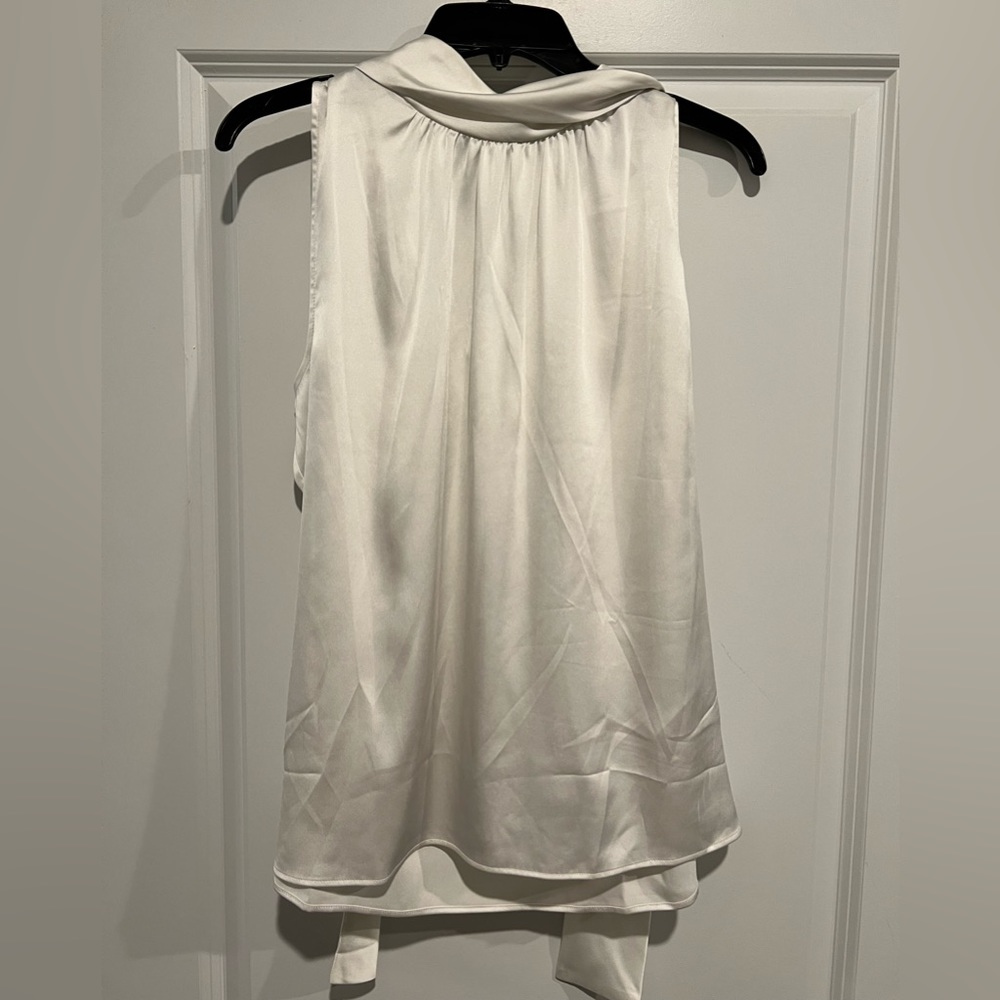 Sleeveless Tie-Back Shell Blouse
